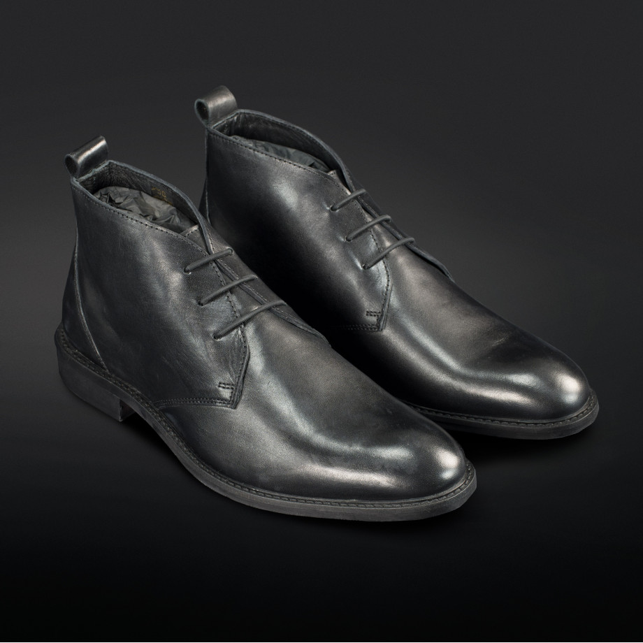 Sorte "No-Tie" snørebånd specielt sko. Giver dig mulighed for at forvandle pæne sko til slip-ons uden at kan ses.